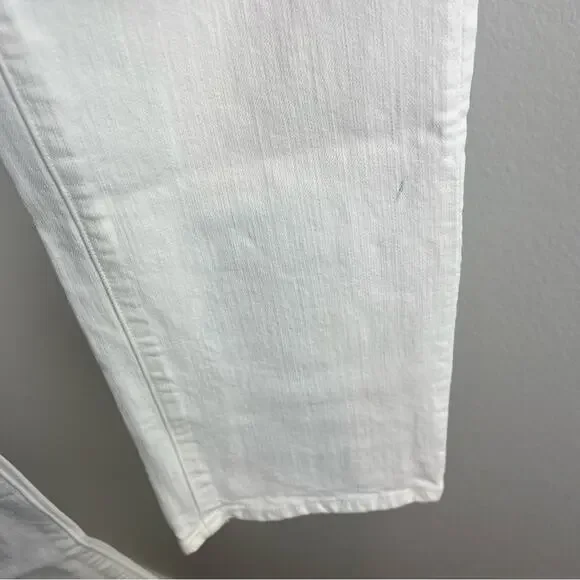 MOTHER MR | NEW Tooth & Nail The Neat White Jeans Straight Leg Neutral Summer 36 - Picture 11 of 13